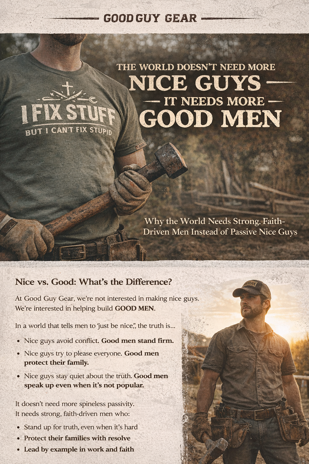 The World Doesn’t Need More Nice Guys — It Needs More Good Men